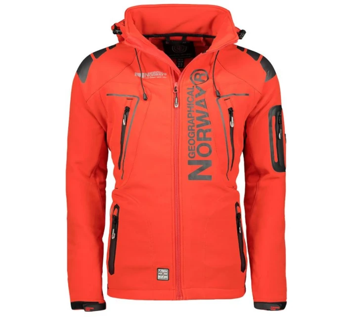 Geographical Norway pánská sportovní bunda Techno MEN 056 BS3 s nastavitelnou kapucí nepromokavá červená (WU1060H/GN) pánské