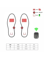 GLOVII VYHŘÍVANÉ VLOŽKY DO BOT S DÁLKOVÝM BEZDRÁTOVÝM NABÍJENÍM, VELIKOST M (35-40) GW3M
