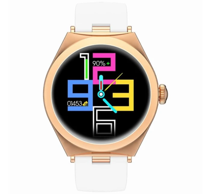 Chytré hodinky Gravity Rose Gold White GT25-4 Chytré hodinky Gravity Rose Gold White GT25-4