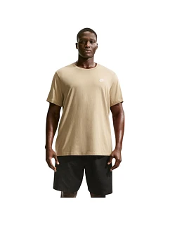 Pánské tričko Club Tee, béžové, model 22276323 - NIKE