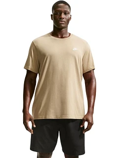 Pánské tričko Club Tee, béžové, model 22276323 - NIKE