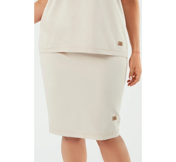 Italian Fashion Stella midi barva: béžová Italian Fashion Stella midi barva: béžová