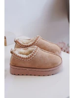 Sněhule Dětské Kotníkové Na Platformě Zateplené Kožešinou Béžové Vilabria Sněhule Dětské Kotníkové Na Platformě Zateplené Kožešinou Béžové Vilabria