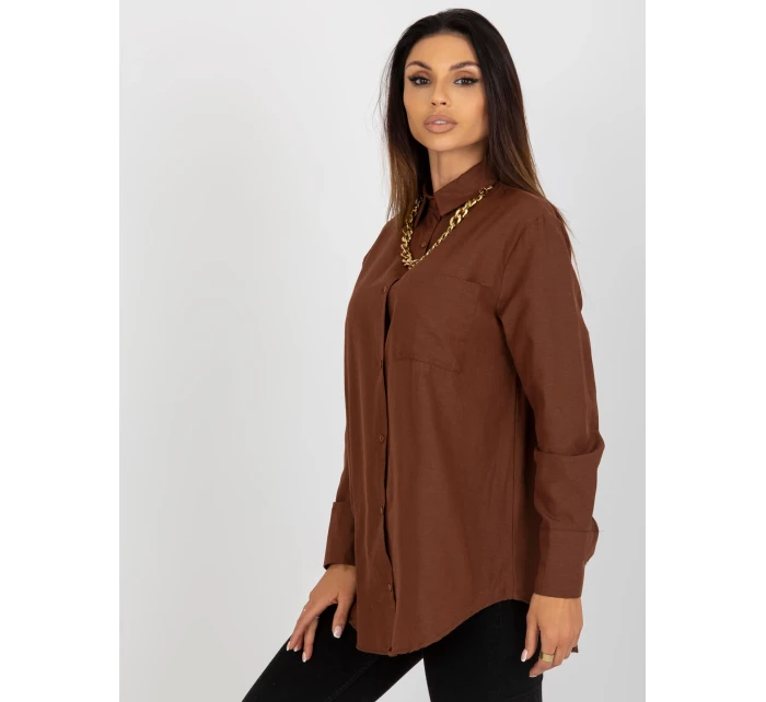 Košile ke KS 7183.81P hnědá Košile ke KS 7183.81P hnědá