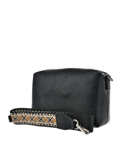 Malá kabelka s ozdobným páskem Big Star – černá