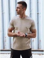 Pánské tričko bez potisku béžové RX5610