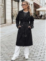 FashionStreet černý dvouřadový trenčkot TY5354