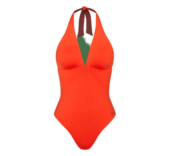 Dámské jednodílné plavky Free Smart O sd - RED - červené 6714 - TRIUMPH