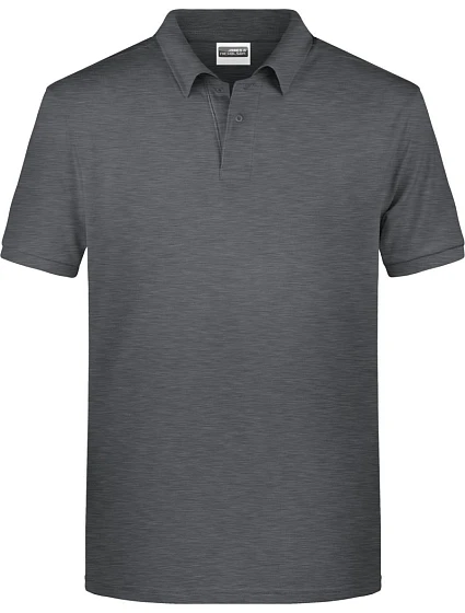 Daiber 8010 Pánské piqué polo z bio bavlny 02.8010 black heather Daiber 8010 Pánské piqué polo z bio bavlny 02.8010 black heather