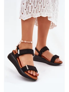 Dámské Sandály Na Klínu Černé model 21698935 - Boto