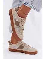 Dámské tenisky Big Star model 22100903 Béžové - Big Star Shoes Dámské tenisky Big Star model 22100903 Béžové - Big Star Shoes