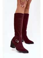 Kozačky na podpatku model 221524 Step in style Kozačky na podpatku model 221524 Step in style