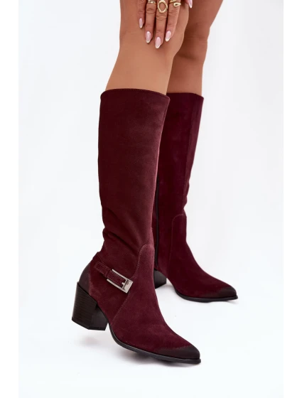 Kozačky na podpatku model 221524 Step in style Kozačky na podpatku model 221524 Step in style