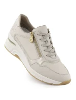 Dámské kožené tenisky na platformě béžové Rieker N9301-60 Dámské kožené tenisky na platformě béžové Rieker N9301-60