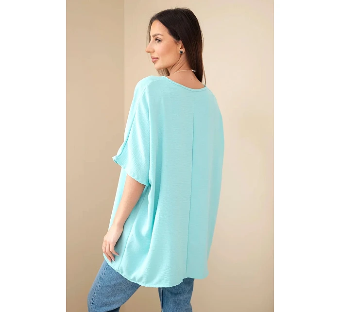 Halenka oversize s přívěskem model 22084733 - K-Fashion