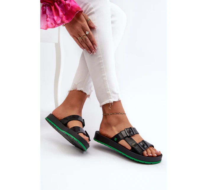 Dámské Sandály Na Ploché Podrážce model 21661889 Černé - Zaxy