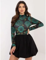 Šaty DHJ SK model 20590129 černé a zelené - FPrice