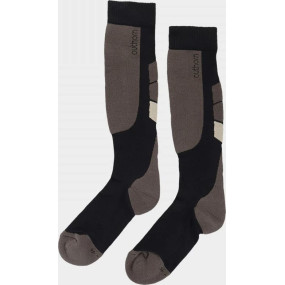 Pánské lyžařské ponožky Outhorn OTHAW22UFSOM010 hnědá