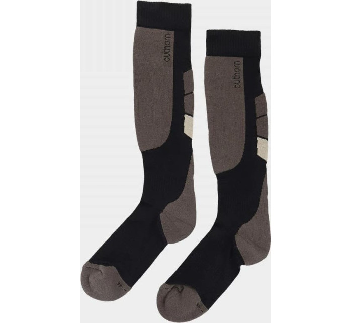 Pánské lyžařské ponožky Outhorn model 18685642 hnědá - 4F
