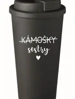 KÁMOŠKY SESTRY - černý termohrnek 475 ml