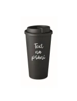 TEXT NA PŘÁNÍ - černý termohrnek 475 ml TEXT NA PŘÁNÍ - černý termohrnek 475 ml