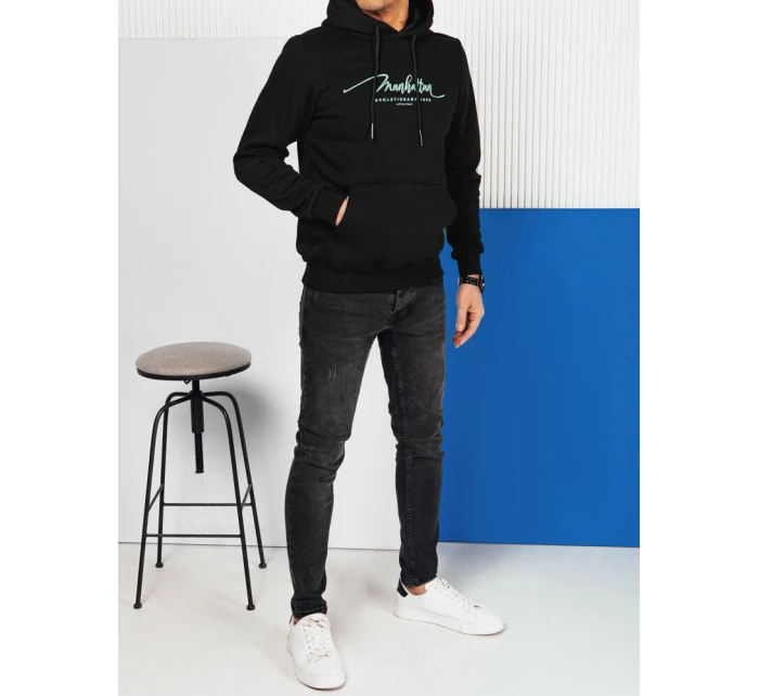 Pánská mikina s kapucí černá Dstreet BX5701