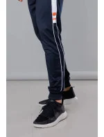 Tmavě modré pánské teplákové kalhoty s lampasy model 18347955 - J.STYLE