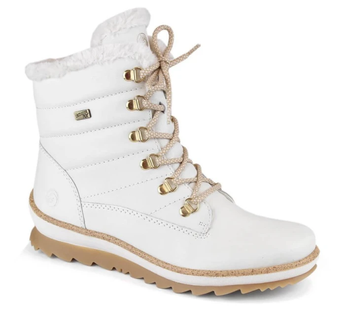 Kožené nepromokavé zateplené boty W white model 21391182 - Rieker