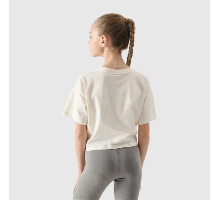 Dívčí top s potiskem model 21436079 - 4F Dívčí top s potiskem model 21436079 - 4F