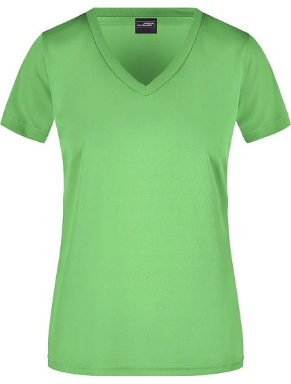 Daiber JN 735 Dámské sportovní tričko s výstřihem do V 02.0735 lime green Daiber JN 735 Dámské sportovní tričko s výstřihem do V 02.0735 lime green