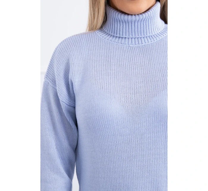 Svetr s rolákem modrý