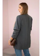 Sako s klopami elegantní Grafit Sako s klopami elegantní Grafit