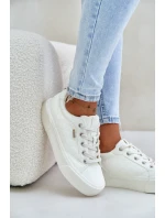 Dámské Tenisky Na Platformě Zateplené Big Star model 21675224 Bílé - Big Star Shoes Dámské Tenisky Na Platformě Zateplené Big Star model 21675224 Bílé - Big Star Shoes