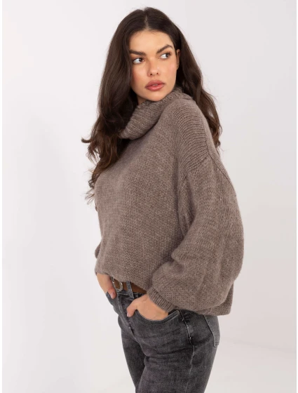 Sweter IN SW model 21789053 ciemny bezowy - FPrice