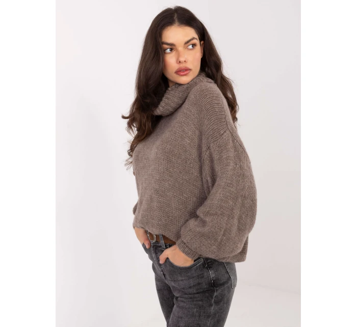 Sweter IN SW model 21789053 ciemny bezowy - FPrice
