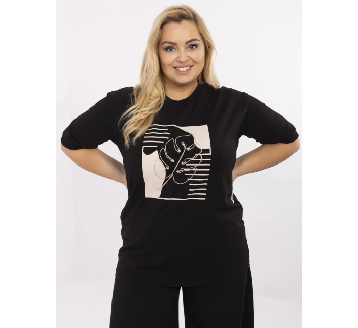 Bluzka RV BZ model 21072632 czarny - FPrice Bluzka RV BZ model 21072632 czarny - FPrice