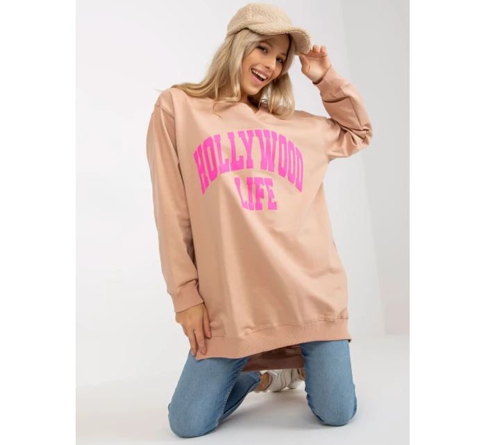 Halenka VI BL model 20742202 béžová a růžová - FPrice Halenka VI BL model 20742202 béžová a růžová - FPrice