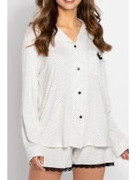 Pyžamo Betty Ecru - Momenti Per Me