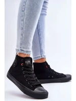 Dámské klasické vysoké tenisky Big Star T274033 Černé Dámské klasické vysoké tenisky Big Star T274033 Černé