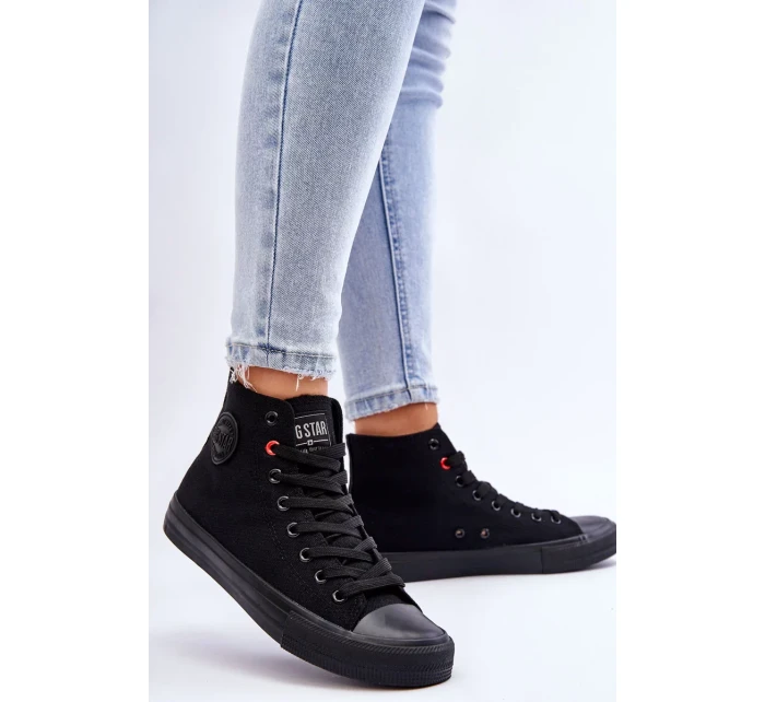 Dámské klasické vysoké tenisky Big Star T274033 Černé Dámské klasické vysoké tenisky Big Star T274033 Černé