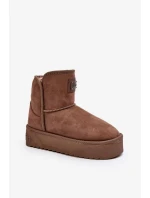 Veganské voděodolné sněhule na platformě D.Franklin Tmavě béžová Veganské voděodolné sněhule na platformě D.Franklin Tmavě béžová