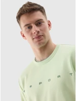 Pánská tepláková mikina bez zapínání a bez kapuce 4F - zelená Pánská tepláková mikina bez zapínání a bez kapuce 4F - zelená