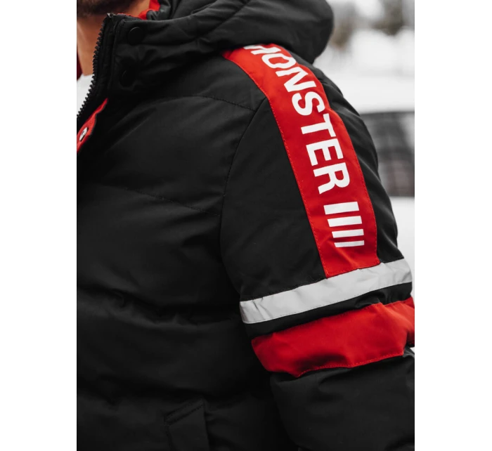 Pánská prošívaná zimní bunda černá FashionStreet TX4568