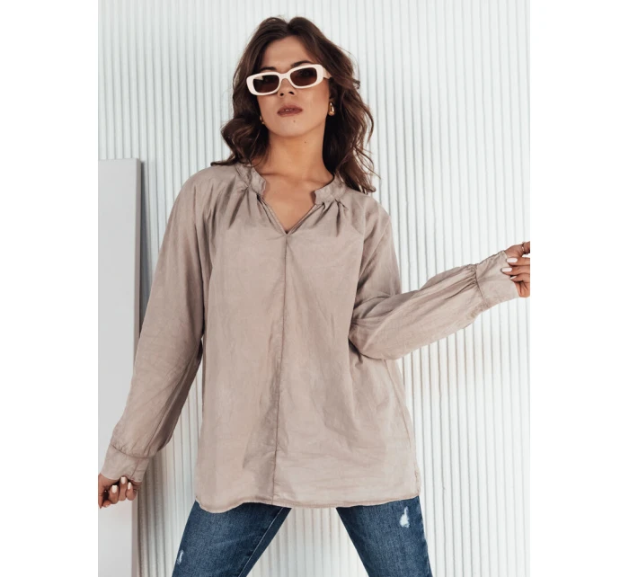 Dámské tričko NEBREDA beige FashionStreet DY0390