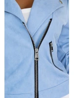 Semišová s dlouhými rukávy a zipy MODRÁ model 21227409 - numoco basic