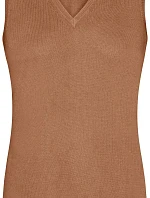 Daiber JN 656 Dámská svetrová vesta s výstřihem do V 02.0656 camel