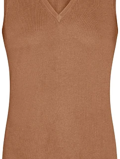 Daiber JN 656 Dámská svetrová vesta s výstřihem do V 02.0656 camel