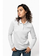 Kariban K 244 Dámské piqué polo s dlouhým rukávem 20.K244 chocolate Kariban K 244 Dámské piqué polo s dlouhým rukávem 20.K244 chocolate
