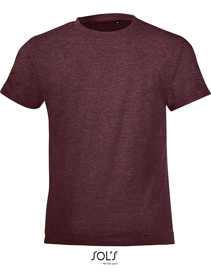 SOL'S Regent Fit Kids Dětské tričko 25.1183 heather oxblood SOL'S Regent Fit Kids Dětské tričko 25.1183 heather oxblood