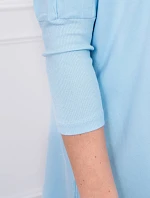 Oversize halenka v modré barvě